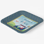 Jongen Golf Thema 5e Verjaardag Party Papieren Bordje (Gebogen)