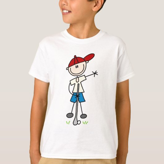 Jongen Golfer Tshirts en Gifts (Voorkant)