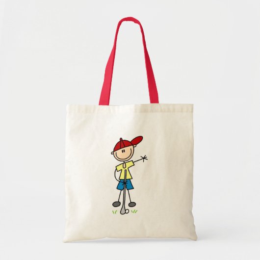 Jongen Golfer Tshirts en Gifts Tote Bag (Voorkant)