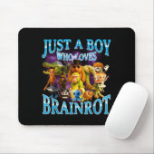 Jongen Grappige Italiaanse Brainrot Liefhebber Mem Muismat (Met muis)