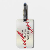 Jongen Groene Sport Baseball ⚾ Bagagelabel (Achterkant verticaal)