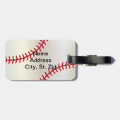 Jongen Groene Sport Baseball ⚾ Bagagelabel (Achterkant horizontaal)