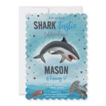 Jongen Haai Verjaardag Haai Tastiek Viering