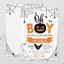 Jongen! Halloween Pumpkin-Baby shower Uitnodiging
