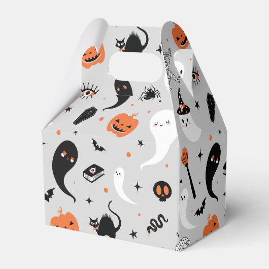 Jongen Halloween Verjaardagsfeestje Bedankdoosjes (Achterkant)