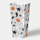 Jongen Halloween Verjaardagsfeestje Popcorn Bedankdoosjes (Achterkant)