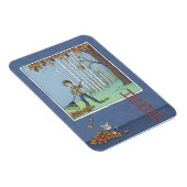 Jongen harken bladeren Magnet Magneet (Rechterzijde)