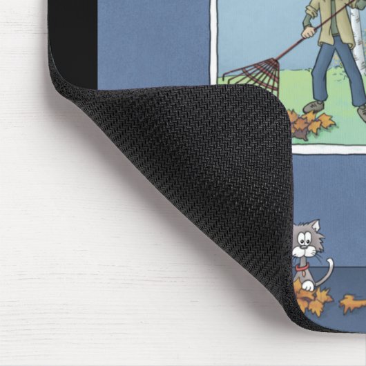 Jongen harken verlaat muismat (Hoek)