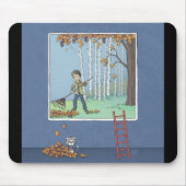 Jongen harken verlaat muismat (Voorkant)