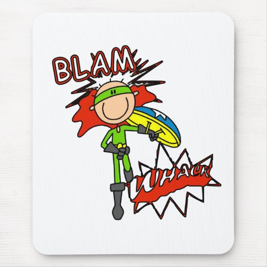 Jongen Held met Schild Muismat (Voorkant)