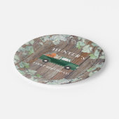 Jongen Herfst Birthday Green Truck en Pumpkins Papieren Bordje (Gekanteld)