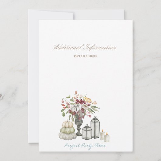 Jongen Herten Baby shower Uitnodiging (Achterkant)