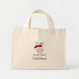 Jongen, het zijn mijn allereerste kerstshirts en - mini tote bag