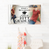 Jongen High School Afstuderen Aangepast 2 Foto Spandoek (Insitu)