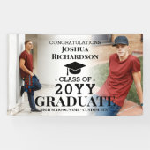 Jongen High School Afstuderen Aangepast 2 Foto Spandoek (Horizontaal)