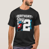 Jongen Hockey Birthday 2e verjaardag 2 T-shirt (Voorkant)