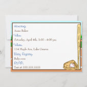 Jongen honkbal Gewaardeerd Baby shower nodigt uit Kaart (Achterkant)