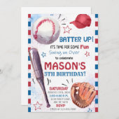 Jongen Honkbal Verjaardag Kaart (Voorkant / Achterkant)