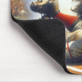 Jongen honkballer glijden in huis Bord Muismat (Hoek)