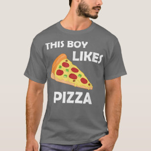 Jongen houdt van Pizza Funny Gezegde Pizza Making T-shirt