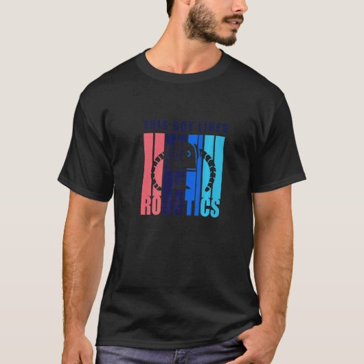 Jongen houdt van Robotics Engineering Mechanics T-shirt (Voorkant)