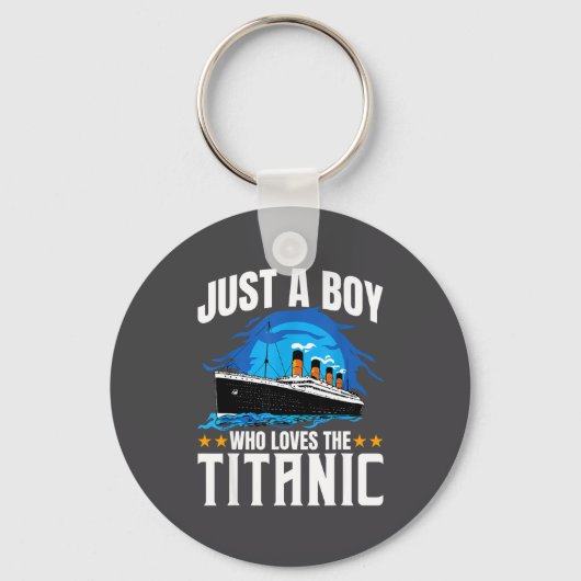 Jongen houdt van Titanic Sleutelhanger (Voorkant)