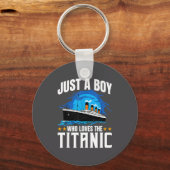Jongen houdt van Titanic Sleutelhanger (Voorkant)