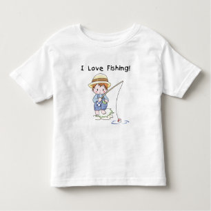 Jongen I Love Vist Tshirts en cadeautjes