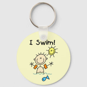 Jongen I Swim T-shirts en cadeautjes Sleutelhanger