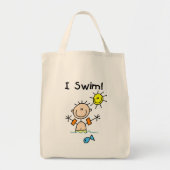 Jongen I Swim T-shirts en cadeautjes Tote Bag (Voorkant)