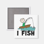 Jongen I Vismagneet Magneet (Voorkant / Achterkant)