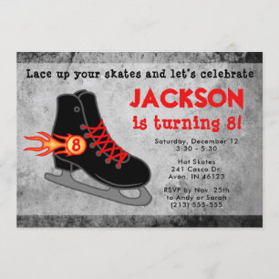 Jongen Ice Schaats Extreme Birthday Kaart