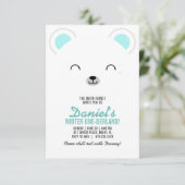 jongen IEDERE LEEFTIJD BEER verjaardagsfeest Kaart (Staand voorkant)