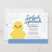 jongen IEDERE LEEFTIJDSE rubberDUCKY BIRTHDAY Kaart (Voorkant)