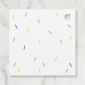 Jongen Ijsfeest Favor Tag Bedankjes Labels (Achterkant)