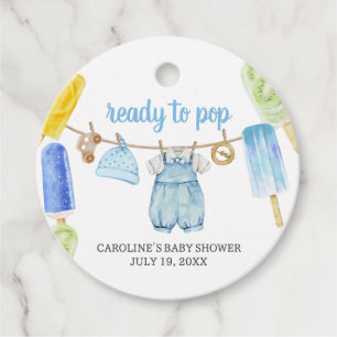 Jongen Ijslolly Baby Shower Favor Tags Bedankjes Labels