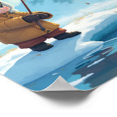 Jongen ijsvissen poster (Hoek)