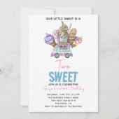 Jongen Ijsvrachtwagen Twee Lief 2e Verjaardagsfees Kaart (Voorkant)