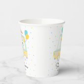 Jongen Ijsvrachtwagen Verjaardagsfeestdecoratie Papieren Bekers (Links)