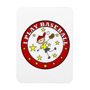 Jongen Ik speel honkbal T-shirts en cadeaus Magneet