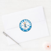 Jongen ik speel Voetbal-overhemden en cadeautjes Ronde Sticker (Envelop)