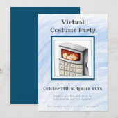 Jongen in calculator Costume Virtual Costume Party Kaart (Voorkant / Achterkant)