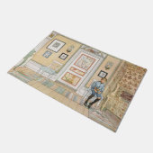 Jongen in de hoek (door Carl Larsson) Deurmat (Schuin)