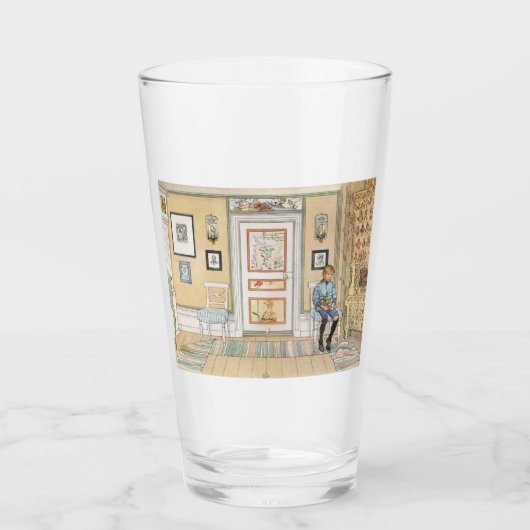 Jongen in de hoek (door Carl Larsson) Glas (Voorkant)