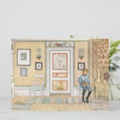 Jongen in de hoek (door Carl Larsson) Kaart (Staand voorkant)