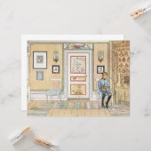 Jongen in de hoek (door Carl Larsson) Kaart (Voorkant / Achterkant in situ)