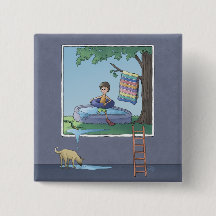 Jongen in de kinderpool-knop