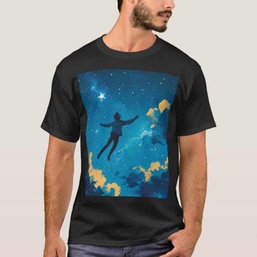 Jongen in de lucht T-shirt (Voorkant)