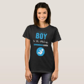 Jongen in de Making and Progress Bar Blue Funny T-shirt (Voorkant volledig)