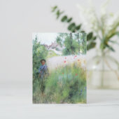 Jongen in de Meadow Briefkaart (Staand voorkant)